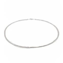 Collier Chaînes Multiples En Or Blanc -Castafiore Boutique collier chaines multiples en or blanc 483769
