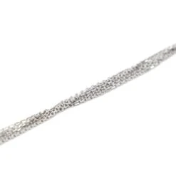 Collier Chaînes Multiples En Or Blanc -Castafiore Boutique collier chaines multiples en or blanc 819135