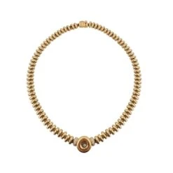 Collier CHOPARD "Happy Diamonds" En Or Jaune Et Diamants