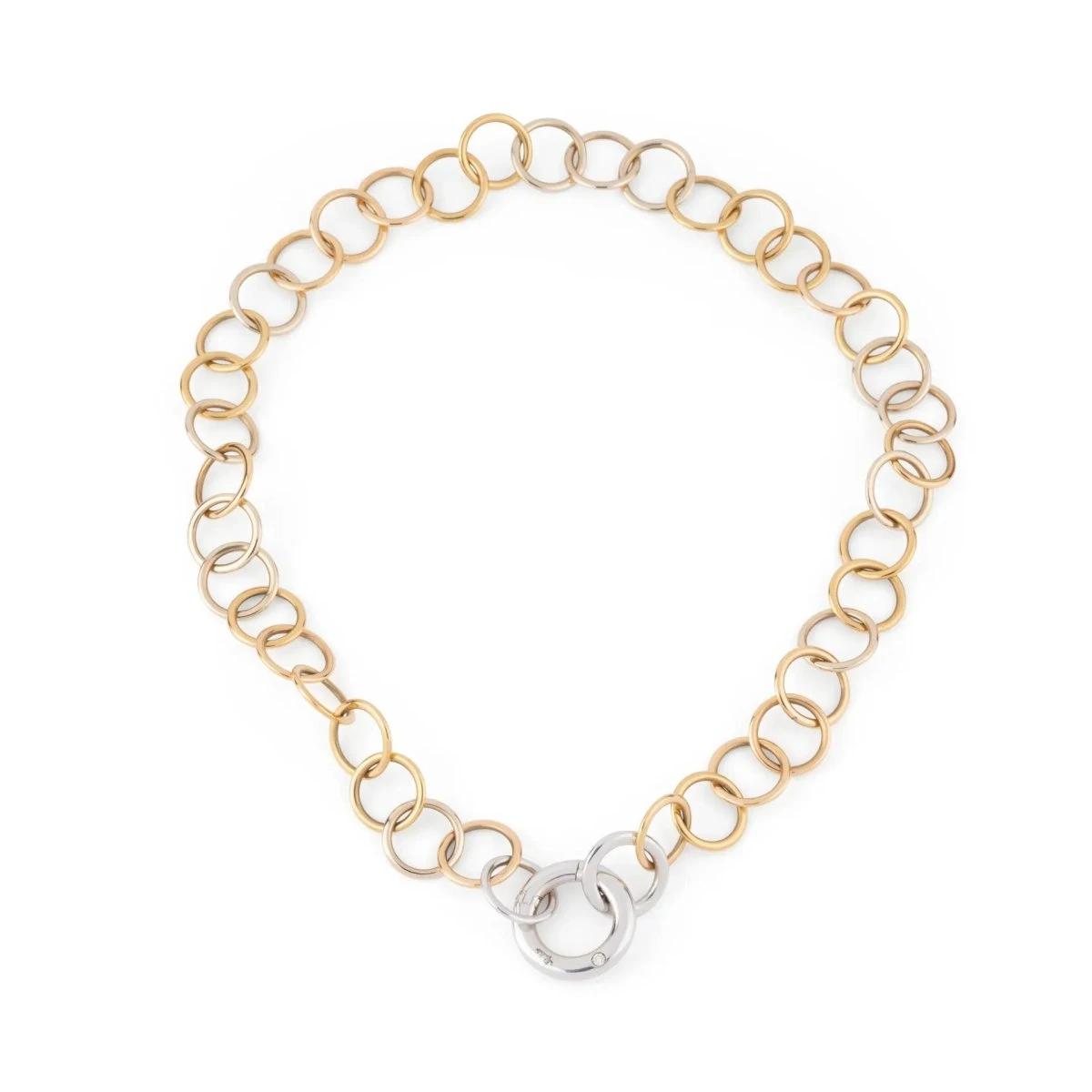 Collier De La Maison Pomellato Modèle Lucciole En Or Jaune Et Gris. 1 Collier De La Maison Pomellato Modèle Lucciole En Or Jaune Et Gris.