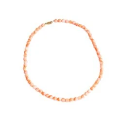 Collier De Perles Et Corail