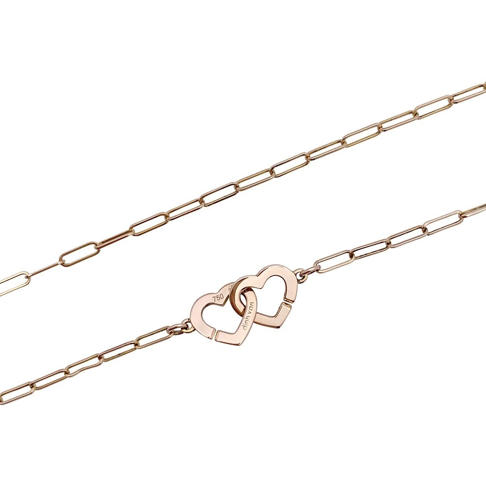 Miller Collier Maille DINH VAN "Double Coeurs R9" En Or Rose 4 Miller Collier Maille DINH VAN "Double Coeurs R9" En Or Rose – Image 4