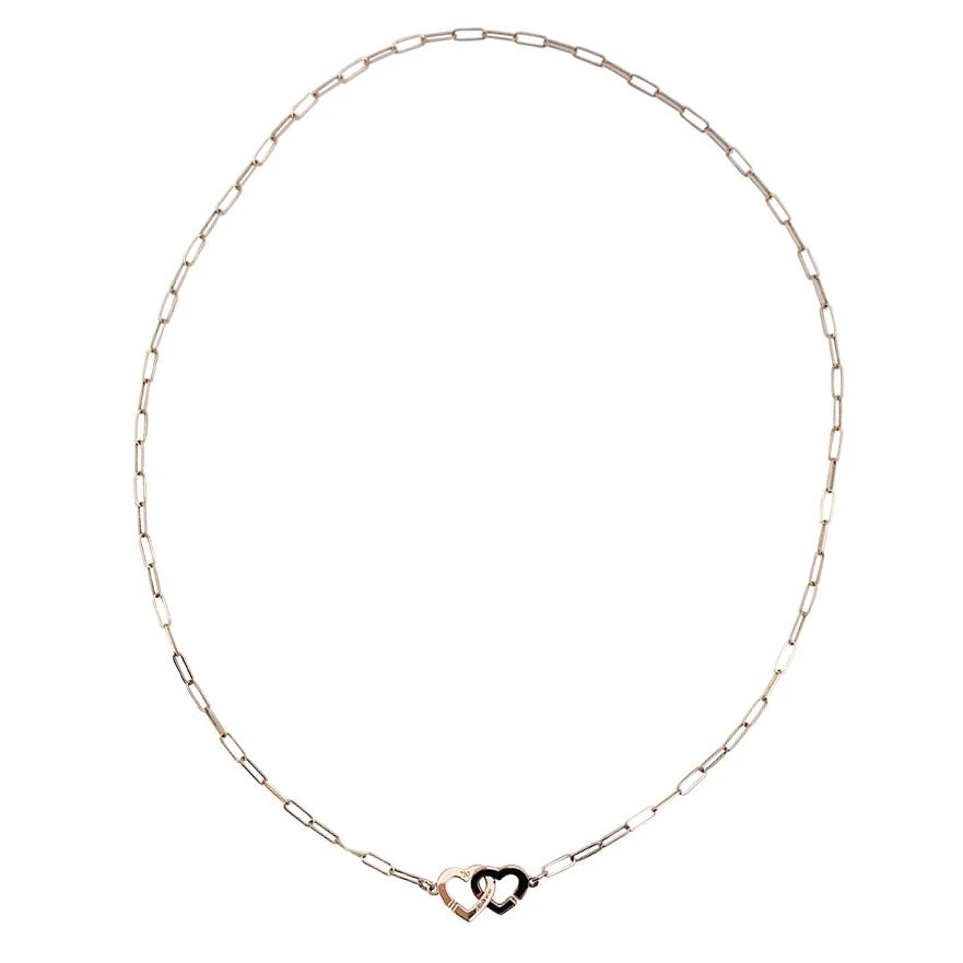 Miller Collier Maille DINH VAN "Double Coeurs R9" En Or Rose 3 Miller Collier Maille DINH VAN "Double Coeurs R9" En Or Rose – Image 3