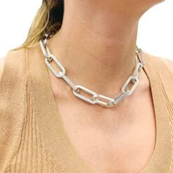 Miller Collier DINH VAN "Maillon XL" En Argent -Castafiore Boutique collier dinh van maillon xl en argent 107538