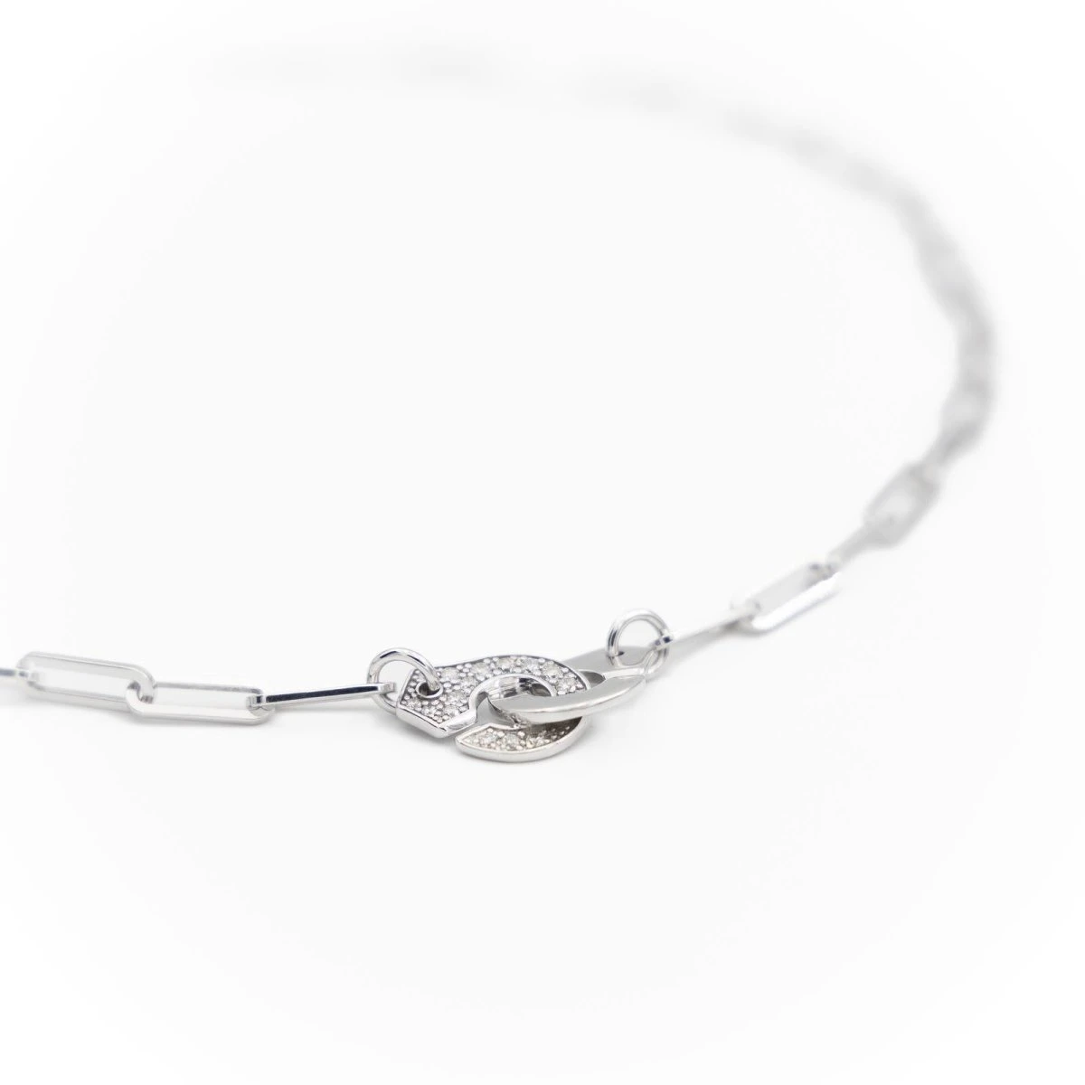 Collier DINH VAN "Menottes" En Or Blanc Et Diamants 5 Collier DINH VAN "Menottes" En Or Blanc Et Diamants – Image 5