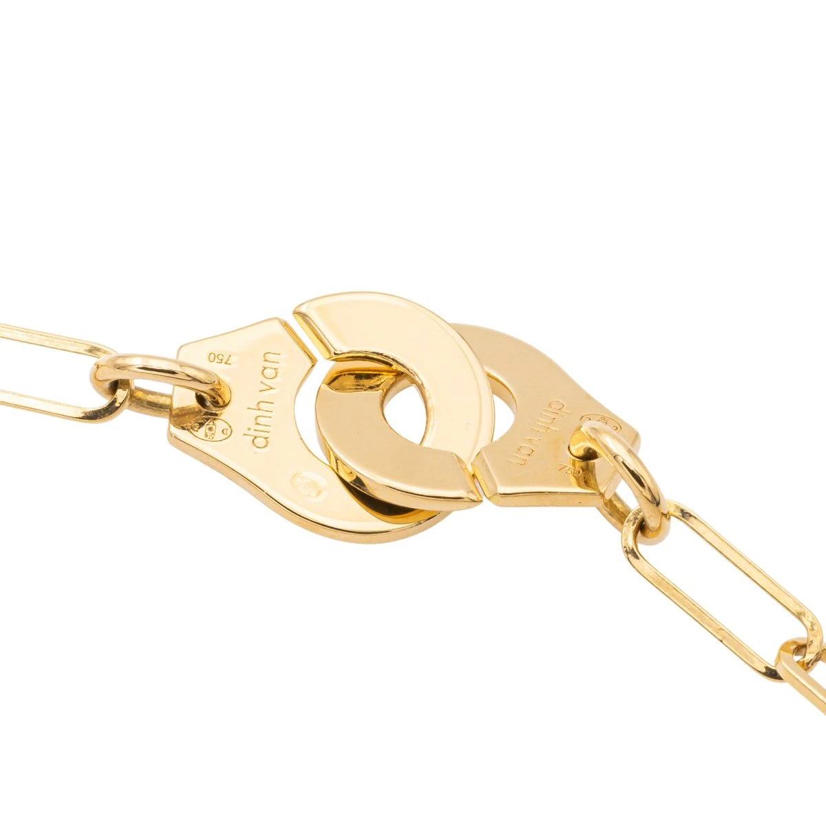 Collier DINH VAN Menottes En Or Jaune 3 Collier DINH VAN Menottes En Or Jaune – Image 3