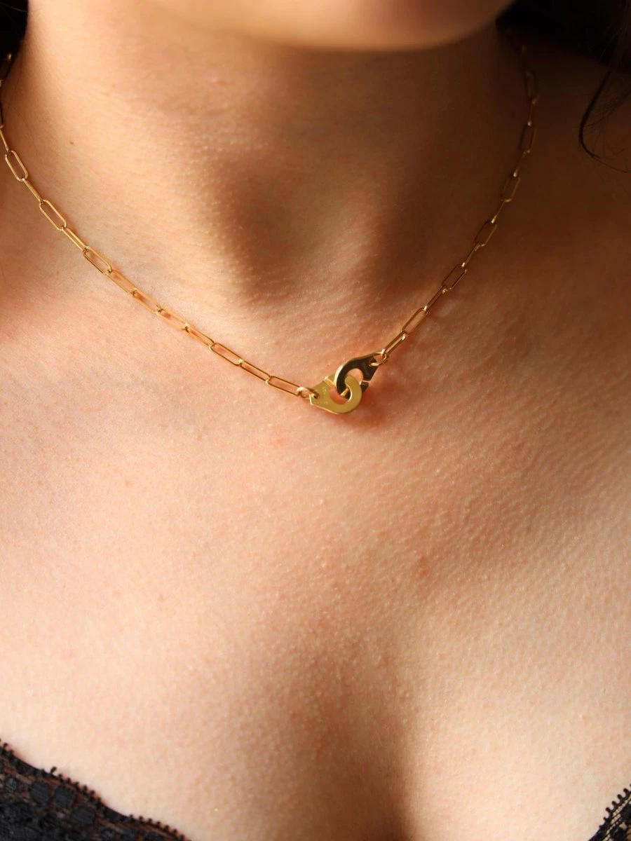 Collier DINH VAN Menottes En Or Jaune 6 Collier DINH VAN Menottes En Or Jaune – Image 6