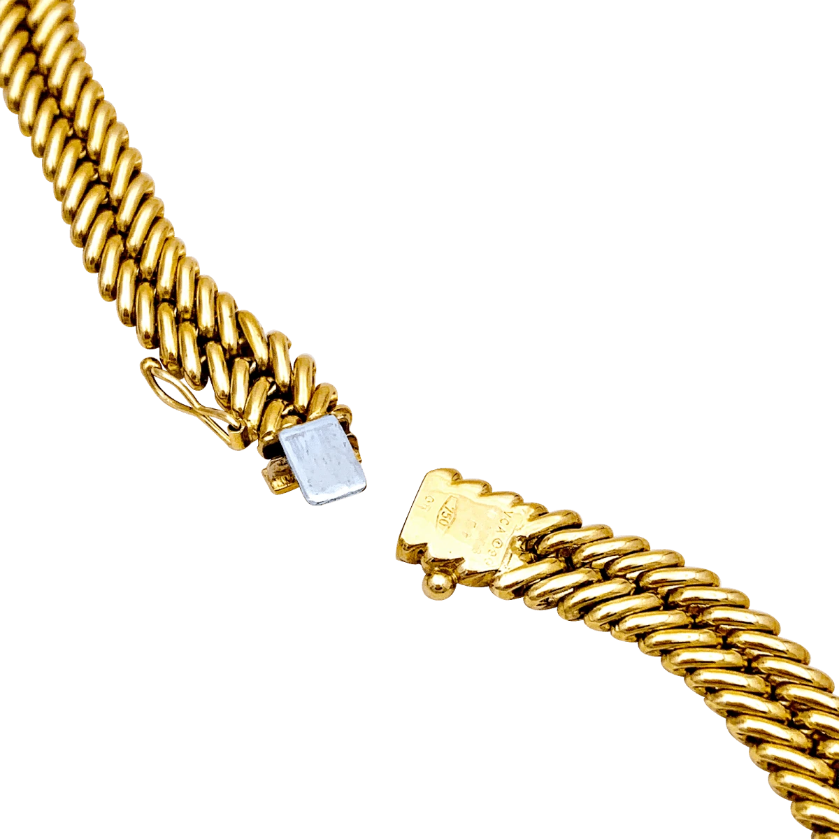 Miller Collier Draperie VAN CLEEF & ARPELS En Or Jaune, Saphir Et Diamants 4 Miller Collier Draperie VAN CLEEF & ARPELS En Or Jaune, Saphir Et Diamants – Image 4