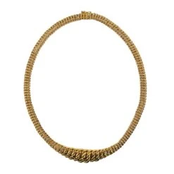 Collier Maille Américaine En Or Jaune