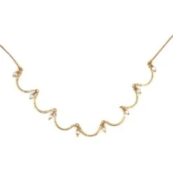 Collier En Or Jaune Et Perles