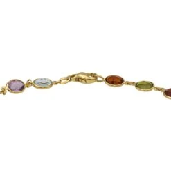 Collier Maille Souple En Or Jaune Et Pierres Fines -Castafiore Boutique collier en or jaune et pierres fines 156867