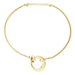 Collier En Or Jaune Et Saphir