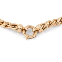 Collier Maille Jaseron En Or Jaune 6 Collier Maille Jaseron En Or Jaune -Castafiore Boutique collier en or jaune maille jaseron 460347