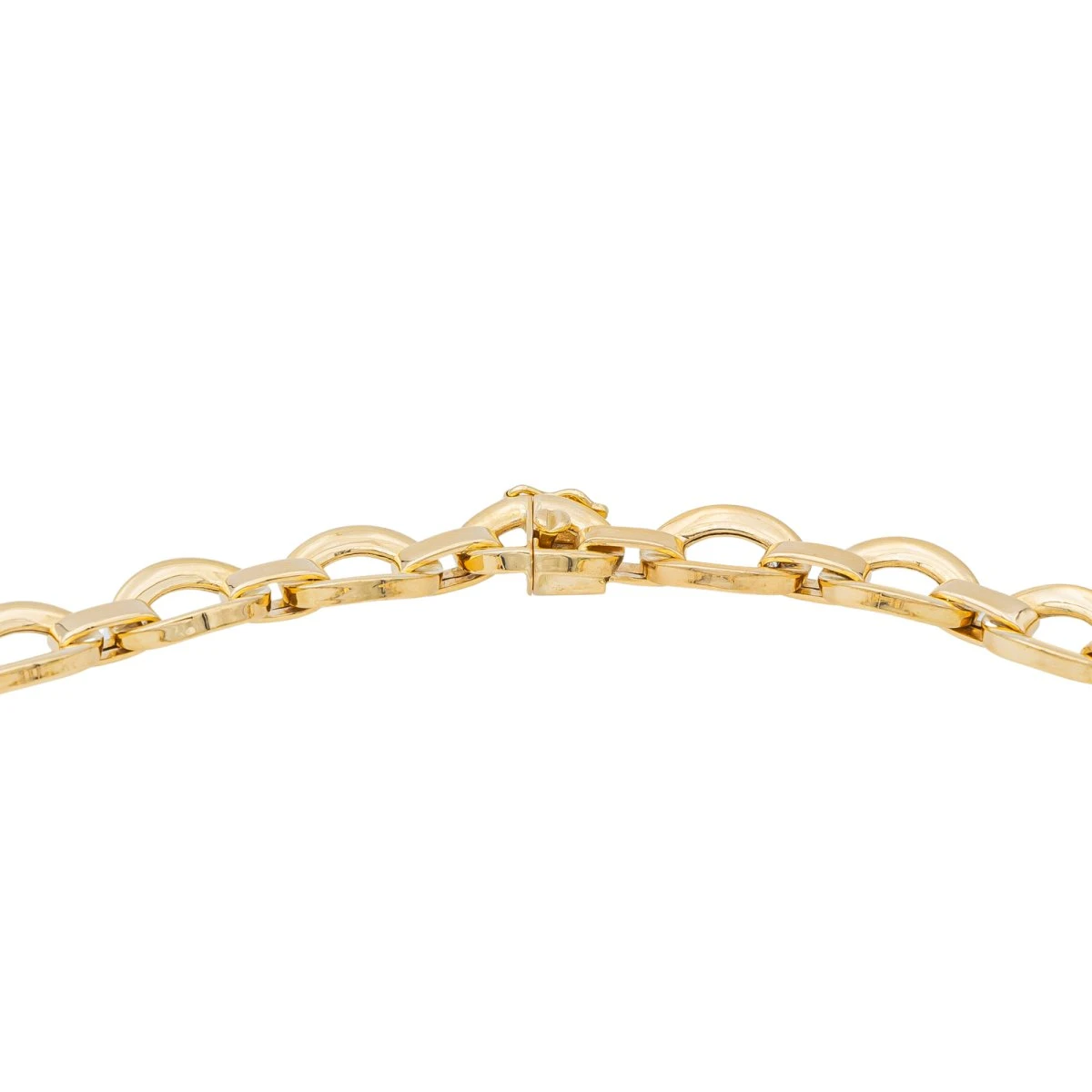 Collier En Or Jaune, Or Blanc Et Diamants 4 Collier En Or Jaune, Or Blanc Et Diamants – Image 4