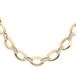 Collier En Or Jaune, Or Blanc Et Diamants 11 Collier En Or Jaune, Or Blanc Et Diamants -Castafiore Boutique collier en or jaune or blanc et diamants 328209