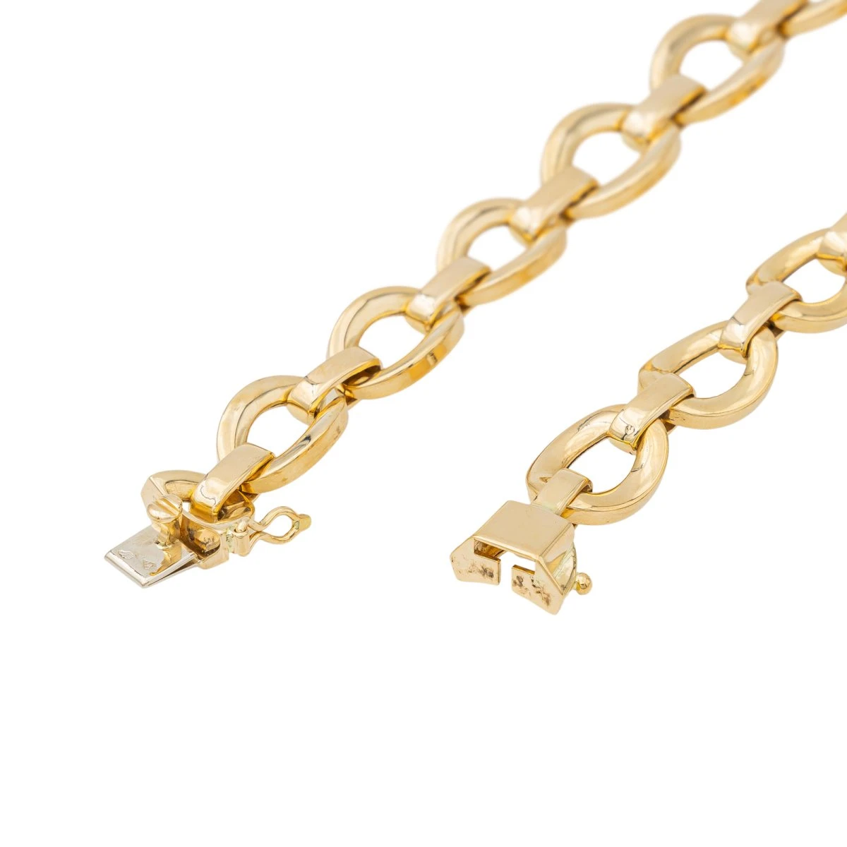 Collier En Or Jaune, Or Blanc Et Diamants 7 Collier En Or Jaune, Or Blanc Et Diamants – Image 7