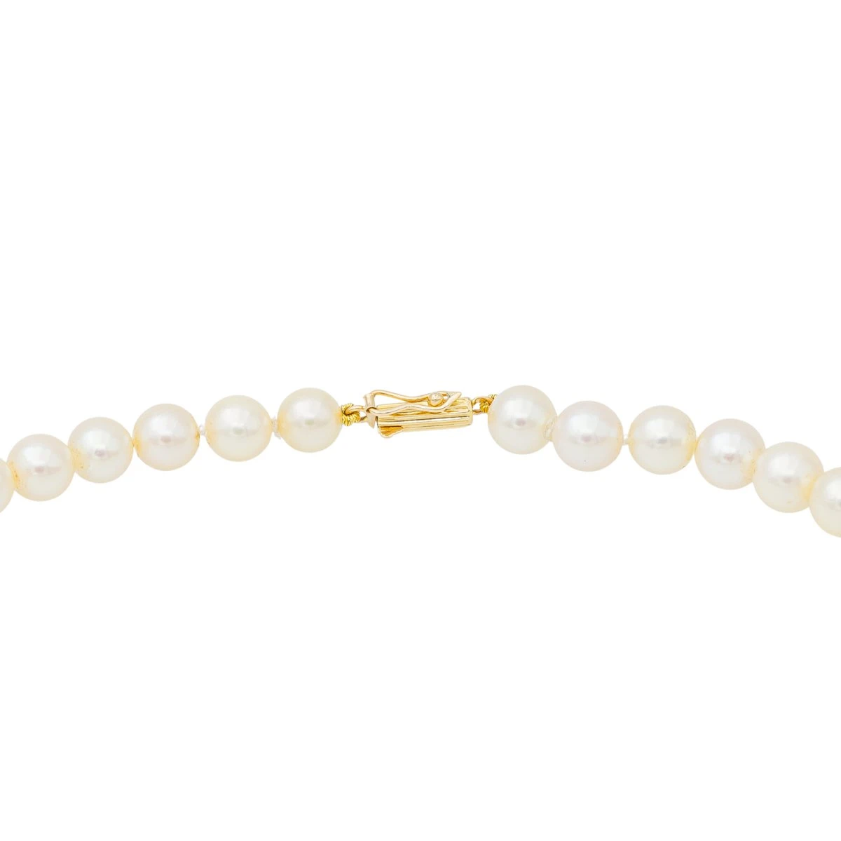 Collier En Or Jaune, Perles, Saphir Et Diamants 7 Collier En Or Jaune, Perles, Saphir Et Diamants – Image 7