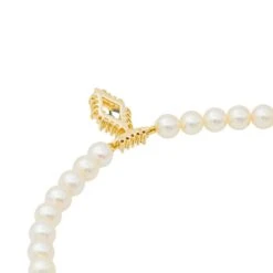 Collier En Or Jaune, Perles, Saphir Et Diamants 11 Collier En Or Jaune, Perles, Saphir Et Diamants -Castafiore Boutique collier en or jaune perles saphir et diamants 403075
