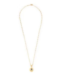 Collier Et Pendentif Marguerite En Or Jaune, Saphir Et Diamants -Castafiore Boutique collier et pendentif marguerite en or jaune saphir et diamants 305492