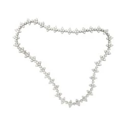 Miller Collier Fleurettes En Or Blanc Et Diamants -Castafiore Boutique collier fleurettes en or blanc et diamants 442180