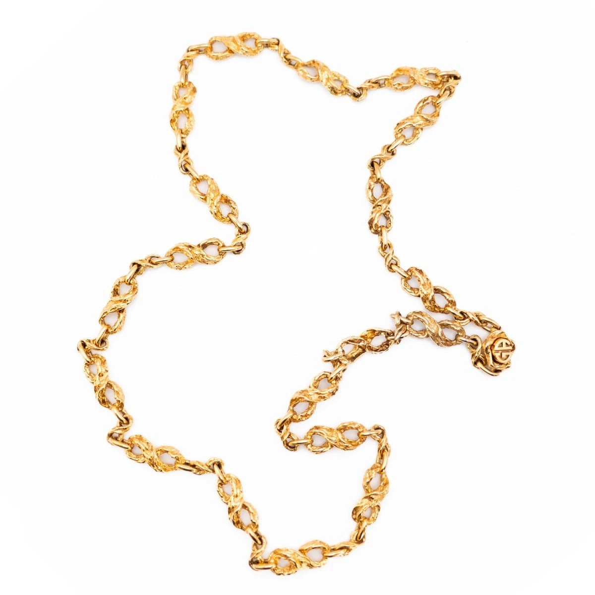 Collier GILBERT ALBERT Maille Froissée En Vermeil 1 Collier GILBERT ALBERT Maille Froissée En Vermeil