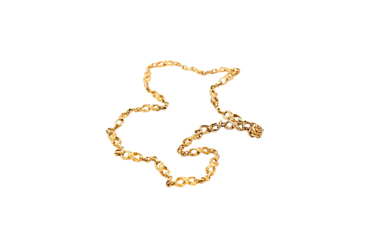 Collier GILBERT ALBERT Maille Froissée En Vermeil 3 Collier GILBERT ALBERT Maille Froissée En Vermeil – Image 3
