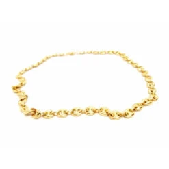Collier Grain De Café Or Jaune 14 Collier Grain De Café Or Jaune -Castafiore Boutique collier grain de cafe or jaune 555605