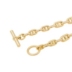 Collier Maille HERMÈS "Chaîne D'ancre" En Or Jaune -Castafiore Boutique collier hermes chaine dancre en or jaune 266874