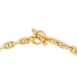 Collier Maille HERMÈS "Chaîne D'ancre" En Or Jaune -Castafiore Boutique collier hermes chaine dancre en or jaune 572053