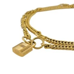 Collier HERMÈS En Or Jaune Et Cadenas 8 Collier HERMÈS En Or Jaune Et Cadenas -Castafiore Boutique collier hermes en or jaune et cadenas 410348