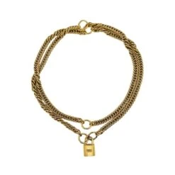 Collier HERMÈS En Or Jaune Et Cadenas