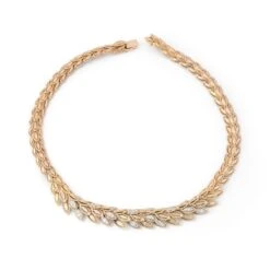 Collier "LIV" En Or Jaune Et Diamant