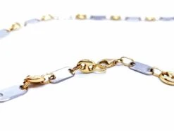 Collier Maille Alternée Grain De Café En 2 Ors 13 Collier Maille Alternée Grain De Café En 2 Ors -Castafiore Boutique collier maille alternee grain de cafe en 2 ors 471249