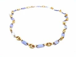 Collier Maille Alternée Grain De Café En 2 Ors