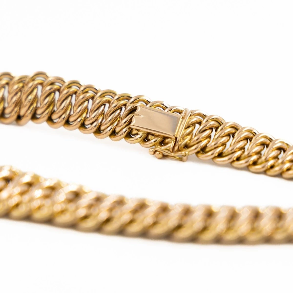 Collier Maille Américaine En Or Rose 6 Collier Maille Américaine En Or Rose – Image 6