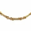 Collier Maille Articulée En Or Jaune Pavé Diamants -Castafiore Boutique collier maille articulee en or jaune pave diamants 136994