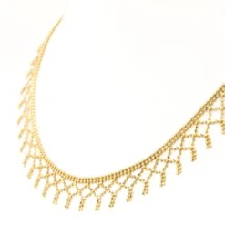 Collier Maille Boule En Or Jaune -Castafiore Boutique collier maille boule en or jaune 300493