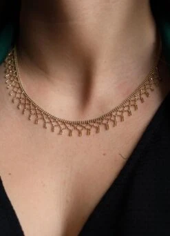 Collier Maille Boule En Or Jaune -Castafiore Boutique collier maille boule en or jaune 480854