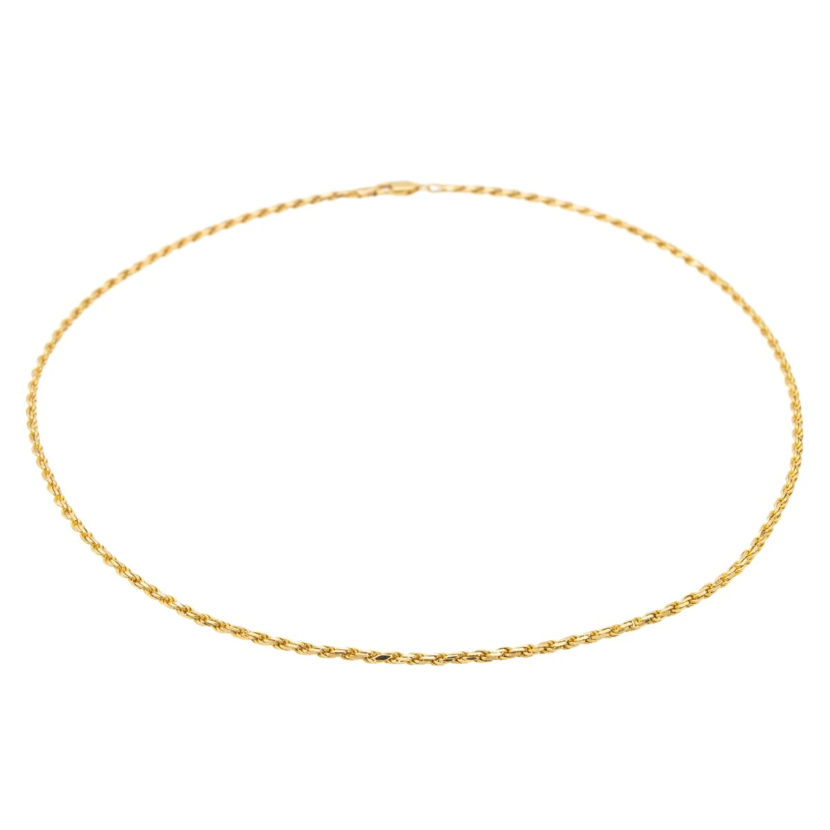 Collier Maille Corde Or Jaune 3 Collier Maille Corde Or Jaune – Image 3