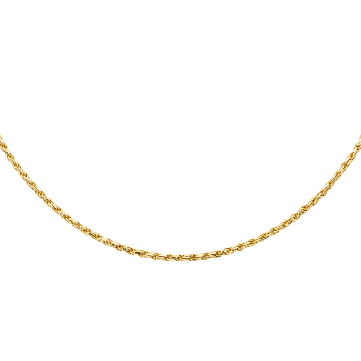 Collier Maille Corde Or Jaune 5 Collier Maille Corde Or Jaune – Image 5