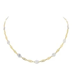 Collier Maille En Deux Ors