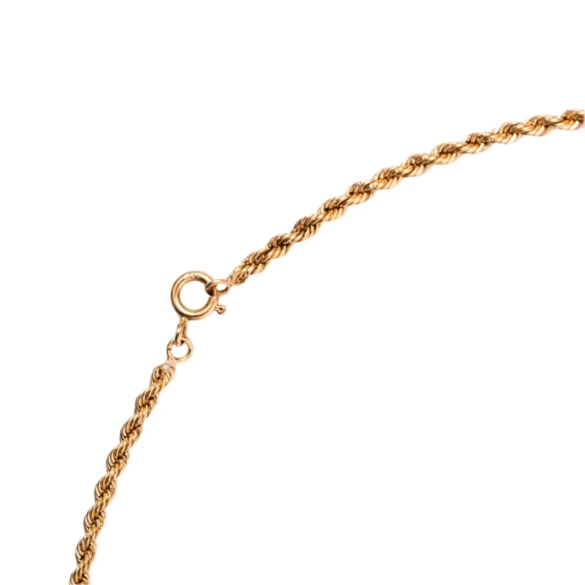 Collier Maille En Or Jaune Et Boules 3 Collier Maille En Or Jaune Et Boules – Image 3