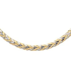 Collier Maille En Or Jaune Et Or Blanc 9 Collier Maille En Or Jaune Et Or Blanc -Castafiore Boutique collier maille en or jaune et or blanc 638817