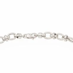 Collier Maille Fantaisie En Or Blanc 10 Collier Maille Fantaisie En Or Blanc -Castafiore Boutique collier maille fantaisie en or blanc 435809