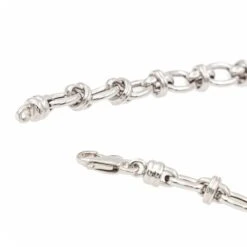 Collier Maille Fantaisie En Or Blanc 12 Collier Maille Fantaisie En Or Blanc -Castafiore Boutique collier maille fantaisie en or blanc 892828