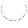Collier Maille Fantaisie Or Blanc Diamant -Castafiore Boutique collier maille fantaisie or blanc diamant 465941
