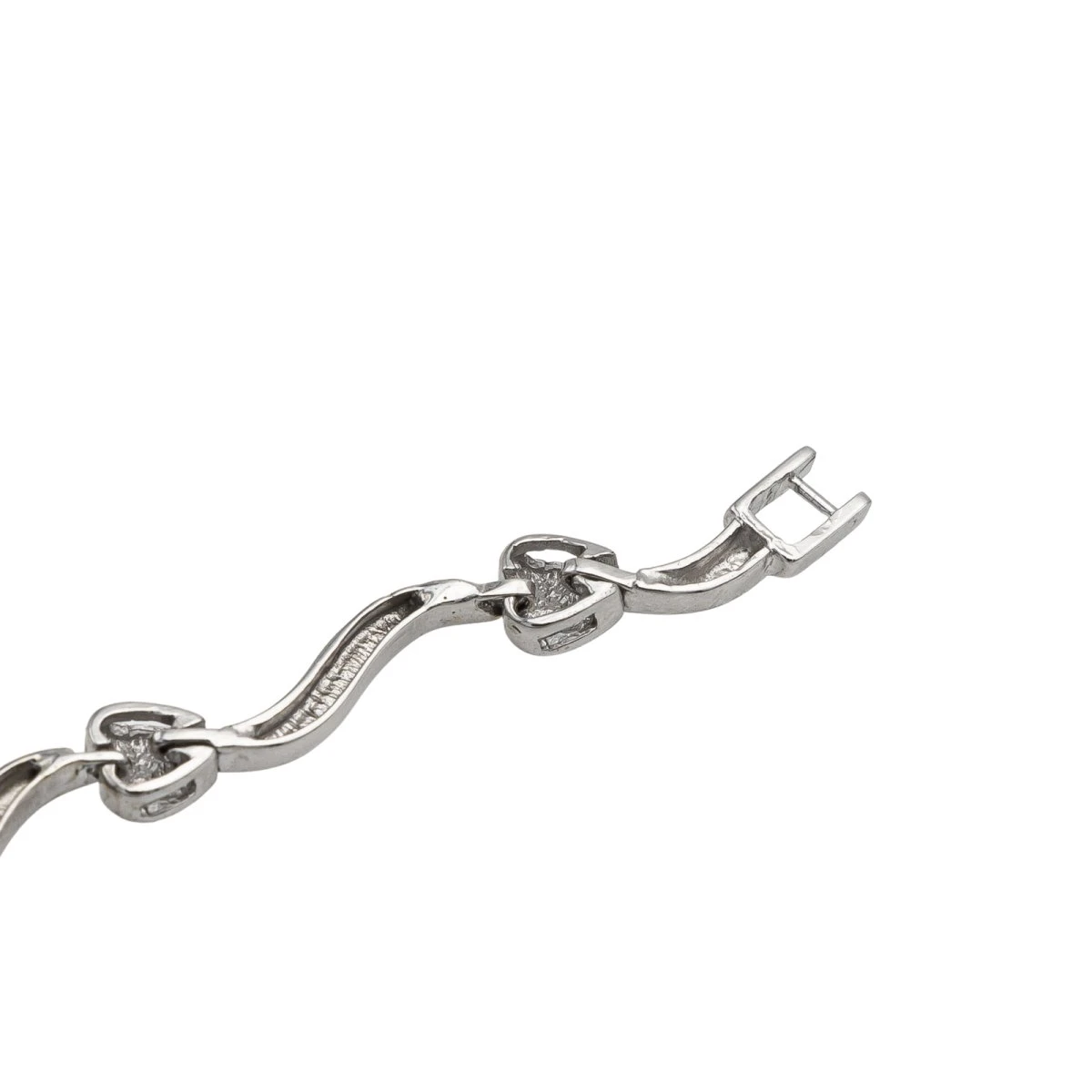 Collier Maille Fantaisie Or Blanc Diamant 8 Collier Maille Fantaisie Or Blanc Diamant – Image 8