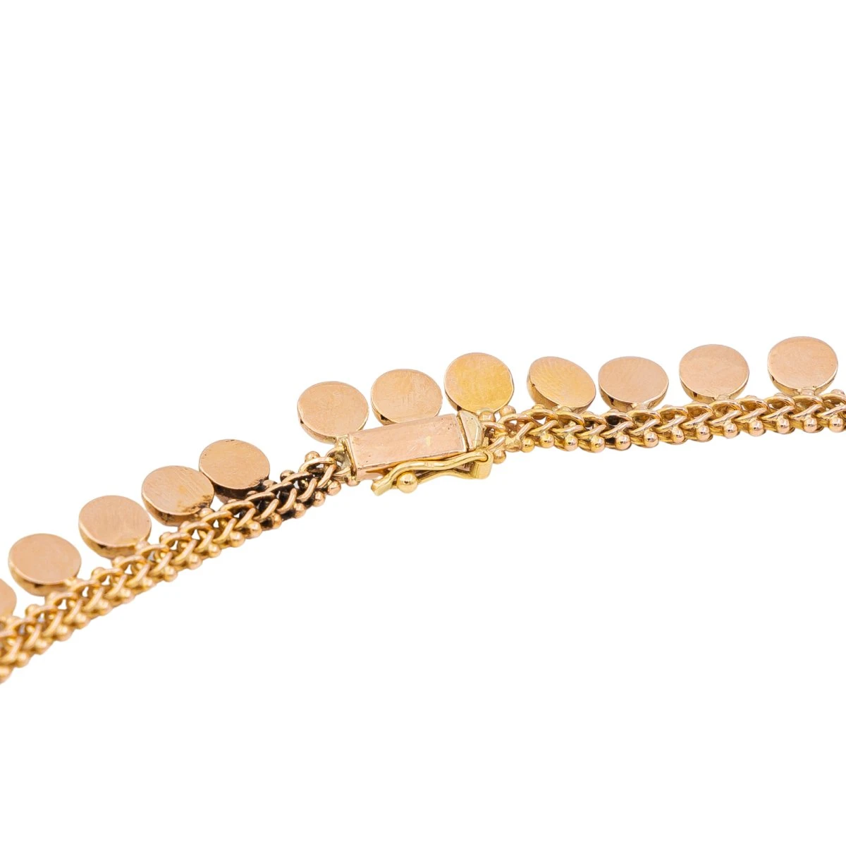 Collier Maille Fantaisie En Or Rose 7 Collier Maille Fantaisie En Or Rose – Image 7