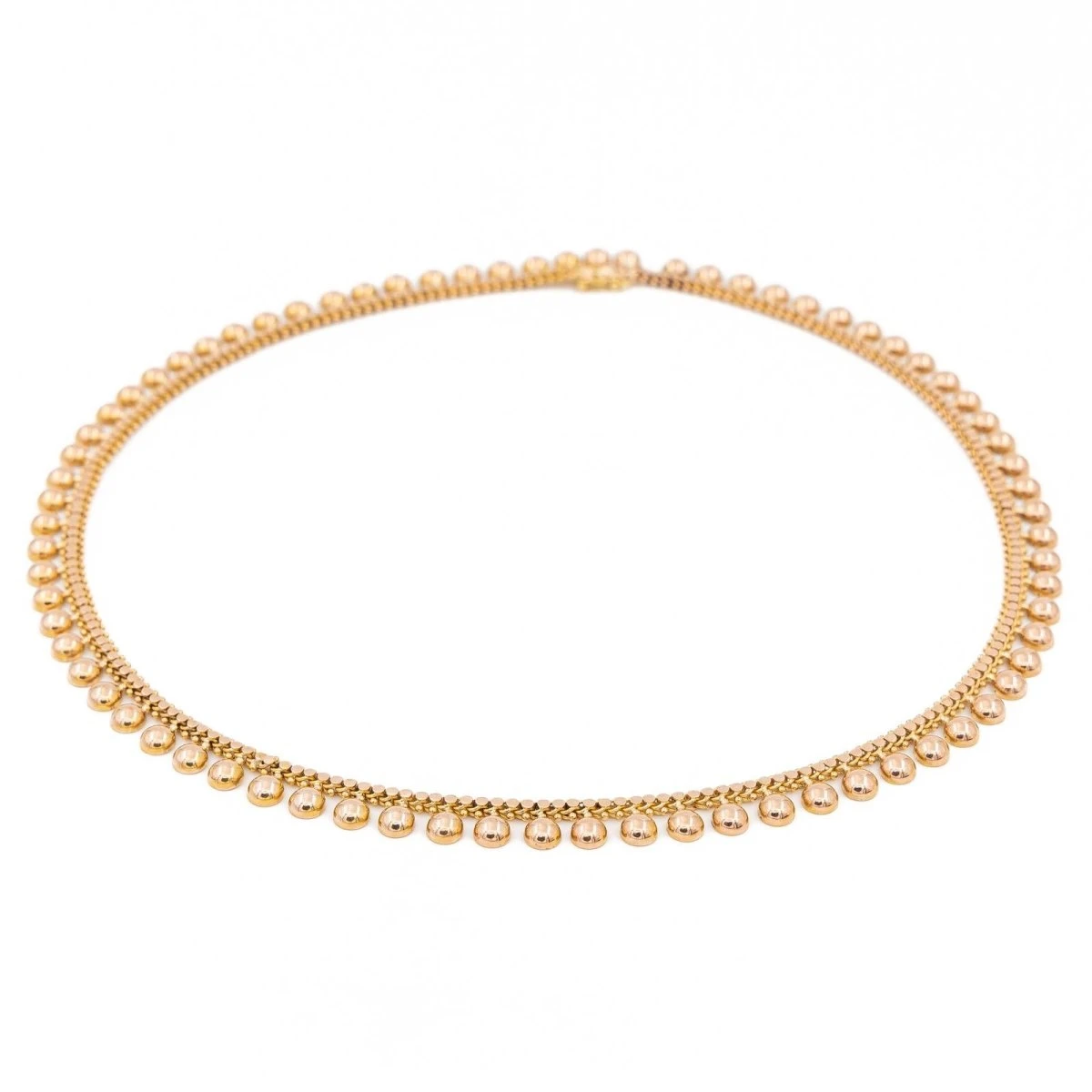 Collier Maille Fantaisie En Or Rose 3 Collier Maille Fantaisie En Or Rose – Image 3