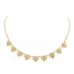 Collier Maille Filigrane En Or Jaune